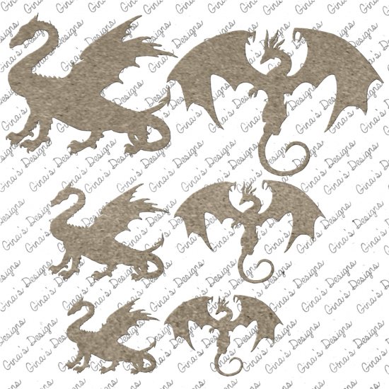 Dragons Shape Set - Click Image to Close