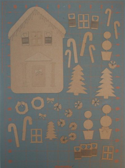 Gingerbread House Mini Album Tall - Click Image to Close