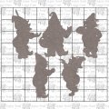 Garden Gnomes Silhouettes Large