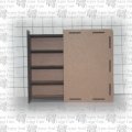 Hidden Drawer Book Box with Shelves