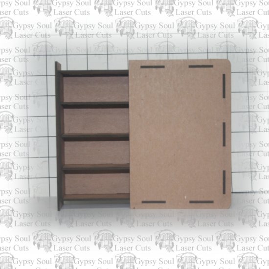 Hidden Drawer Book Box with Shelves - Click Image to Close