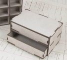 4 Inch Wide Chest of Drawers - 2 drawers