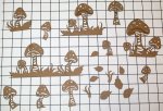 Mushrooms Shape Set