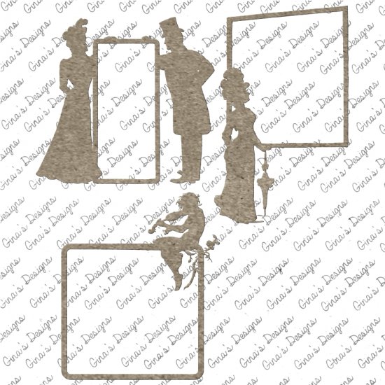 Victorian Silhouette Frames - Click Image to Close