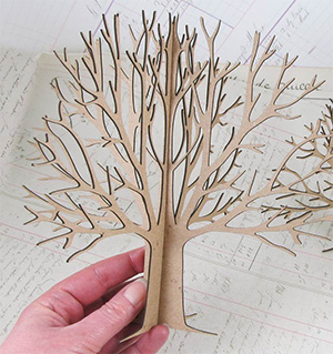 3D Chipboard Tree - 8 Inch - Click Image to Close