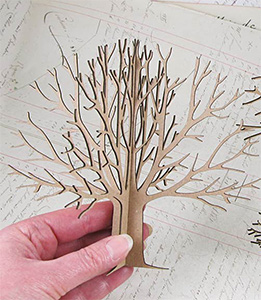 3D Chipboard Tree - 6 Inch - Click Image to Close