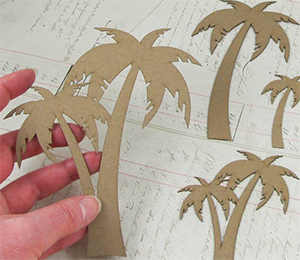 Palm Trees Silhouettes - Click Image to Close