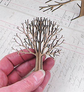 3D Chipboard Tree - 3 Inch - Click Image to Close